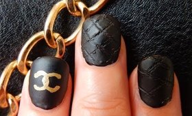 Chanel Inspired Nails