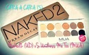 ☺☻ CARA A CARA (5): Paleta NAKED2 (URBAN DECAY) vS Paleta UNDRESS ME TOO (MUA) ☻☺