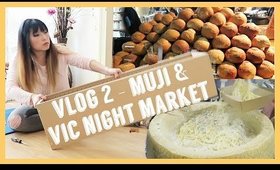 Meliney Vlog 2 - Muji Shelf & Queen Victoria Night Market - Melbourne Australia
