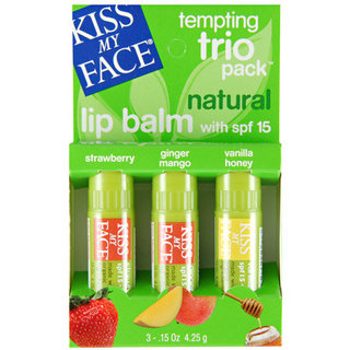 Kiss My Face Lip Balm Tempting Trio V. 2