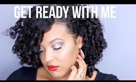 GET READY WITH ME! | Cool Tone Winter Glam + Bouncy Curls