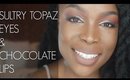 GRWM| Sultry Topaz Eye & Chocolate Nude Lips