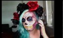 HALLOWEEN Sugar Skull hair and rose crown DIY