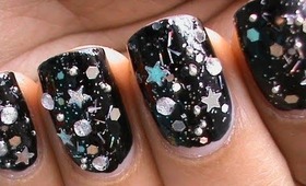 Star Dust ! Nail Art Designs - Latest How to Do Colorful Sequins Nail Polish Tutorial DIY Easy Video