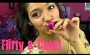 "I heart you" Valentines Day tutorial! Flirty hair & makeup