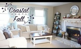 Living Room Tour | Coastal meets Fall | Fall & Thanksgiving Decor | Charmaine Dulak