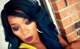 Deepintospring Makeup Plum Deep and OOTD