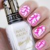Barry M - Neon Pink & White Cracle