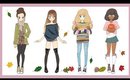 ❀ Drawing Tutorial | How to draw 4 Fall Outfits ❀