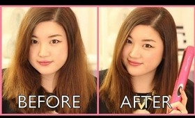 Straight Hair Tutorial Ft. NuMe Megastar Flat Iron | ANGELLiEBEAUTY