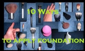 Makeup Basics - 10 Ways To Apply Foundation