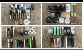 100 PRODUCTS GONE!!! Makeup I Used Up in 2018