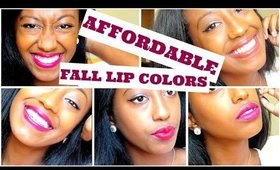 AFFORDABLE Fall Lip Colors