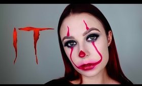 "IT" PENNYWISE HALLOWEEN MAKEUP TUTORIAL