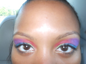 Eyes inspired by a Jamaican dress I was wearing