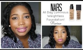 Nars All Day Luminous Weightless Foundation Review + Demo | Jessica Chanell