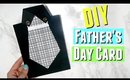 DIY Easy Father's Day Shirt with Tie Card, DIY Handmade Fathers Day Cards from Daughter Ideas