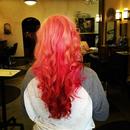 Baby Pink to Magenta Hair