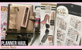 PLANNER HAUL 2018 |Planner Accessories from Michael's & Walmart! | ft. The All Glam Planner 👀