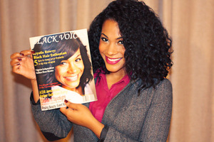 I'm on the cover of the November issue of USC's Black Voices Magazine :D