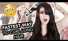 How To Curl Long Hair In 5 Minutes