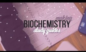 Making Biochemistry study guides #StudyWithMe 🎓 real time // Reem