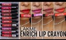 *NEW* LAKME ENRICH LIP CRAYON | REVIEW & SWATCHES on Brown Indian Skintone | Stacey Castanha
