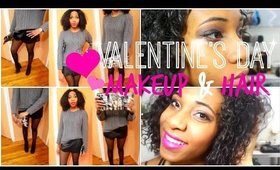 Valentines Day Makeup & Outfit