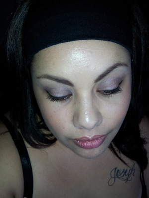 The Icing Eyeshadows, MAC Foundation and Bronzer, Pink Lips, Rocket Volum' Express by Maybelline New York