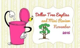 Dollar Tree Empties | November 2016 | PrettyThingsRock