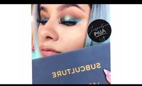 ABH Subculture palette | bold green makeup