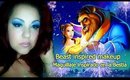 Beauty and the Beast inspired Blue makeup tutorial Maquillaje Azul de la bella y la Bestia