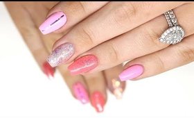 HOT PINK GEL NAIL TUTORIAL