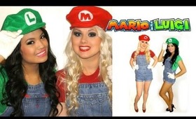 Mario and Luigi couple Halloween costumes - DIY Tutorial!