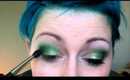 Maquillage charbonneux coloré - smokey vert