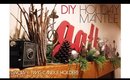 12 Days of DIYs - Holiday Mantle and Snowy Twig Candle Holder
