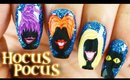 Hocus Pocus Halloween Nail Art Tutorial // Freehand Nail Art at Home