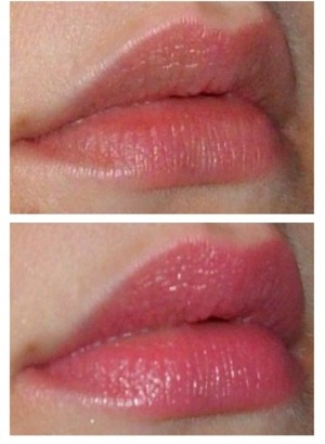 Bottom: Josie Maran Argan Oil lipstick in Sole Love
