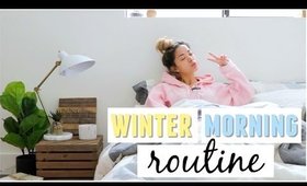 My Winter Morning Routine☽♡ Breakfast, Nails, Makeup + more!