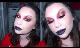 Valentines Week Day 3 | Anti Valentines Dark Red and Plum Make Up Tutorial