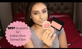 Drugstore blushers for Indian Olive Tanned Skin || Makeup with Raji