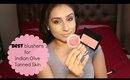 Drugstore blushers for Indian Olive Tanned Skin || Makeup with Raji