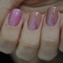 Simple pink nail art
