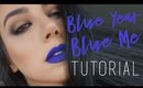 Grey Smokey Halo & Blue Lip | MuG Plush Mattes | QuinnFace