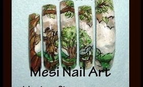 Mesi nail art  Show me summer XoNyCeXo's Nail Art contest entry