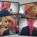 Side Braid && Curled Bangg :)