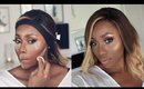 GLOWY MAKEUP - EASY HIGHLIGHT AND CONTOUR  FOR DARK SKIN (BEGINNER FRIENDLY) | DIMMA UMEH