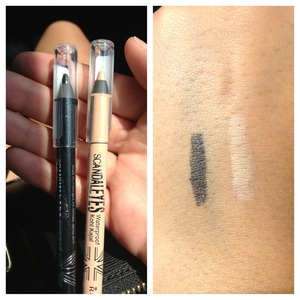 These new eye kohl's are very creamy. I recently bought these at my local Walmart for about $3.67. I must say they are very comparable to the MAC eye kohl. The nude pencil is very creamy and blend able as well. The black pencil I'm kinda skeptical about it because it has specs of glitter. But over all very black and intense. Love them both 💛
