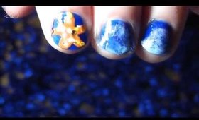 Ocean & Starfish Nail Art Tutorial