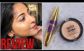 *NEW* MAYBELLINE Master Chrome Metallic Highlighter & Big Shot Mascara REVIEW | Stacey Castanha